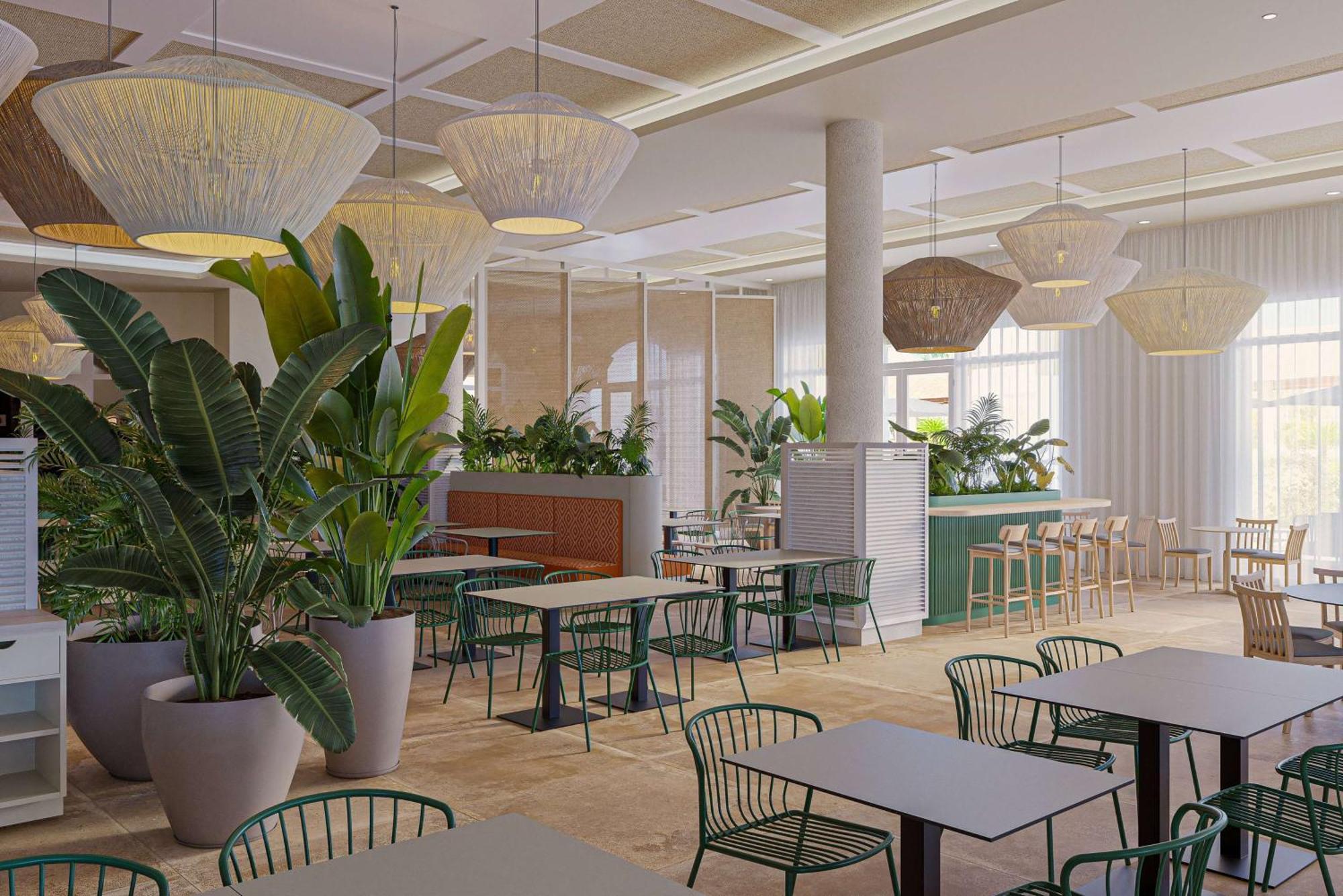 Wyndham Alltra Punta Cana All Inclusive Resort Bagian luar foto The interior of the restaurant